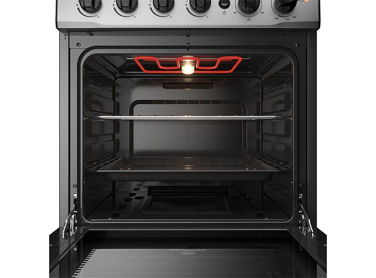 COCINA A GAS MADEMSA M785 T 4 PLATOS GRILL ACERO - 5