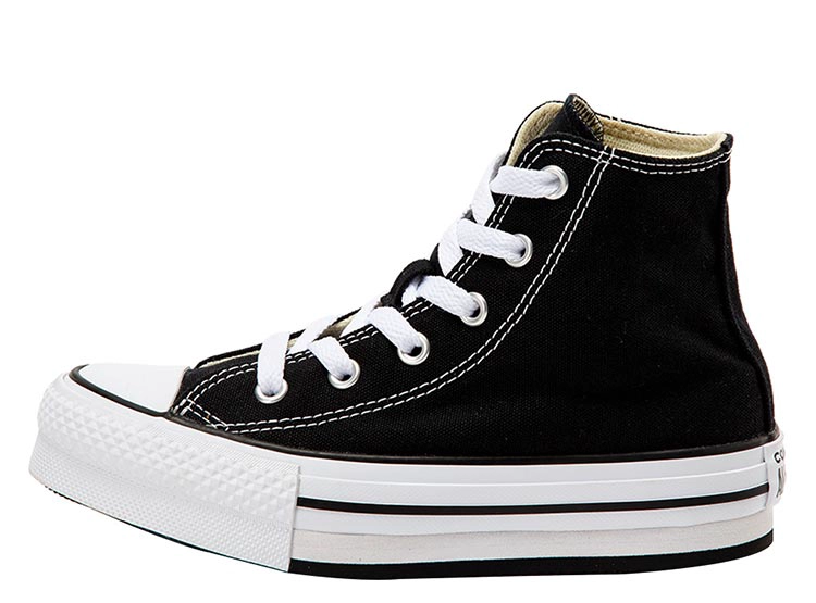 ZAPATILLAS UNISEX CONVERSE URBANAS NEGRO CHUCK TAYLOR ALL STAR EVA LIFT - 3