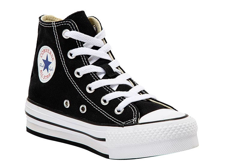 ZAPATILLAS UNISEX CONVERSE URBANAS NEGRO CHUCK TAYLOR ALL STAR EVA LIFT - 2