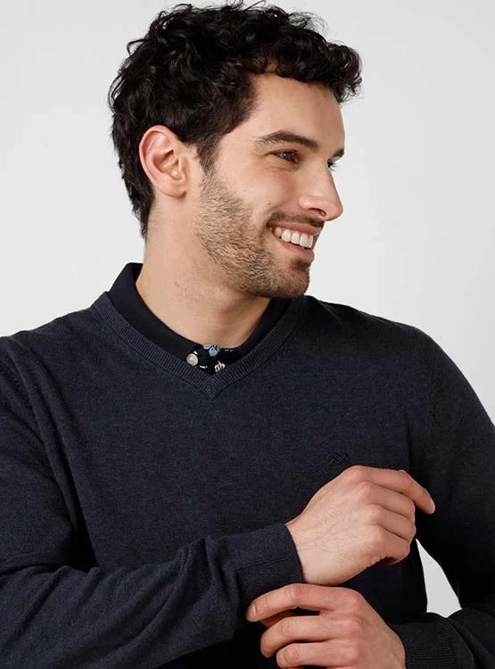 SWEATER REGATTA BÁSICO CUELLO EN V - 3