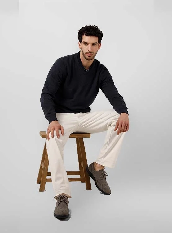 SWEATER REGATTA BÁSICO CUELLO EN V - 4