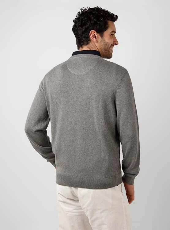 SWEATER REGATTA BÁSICO CUELLO EN V - 2