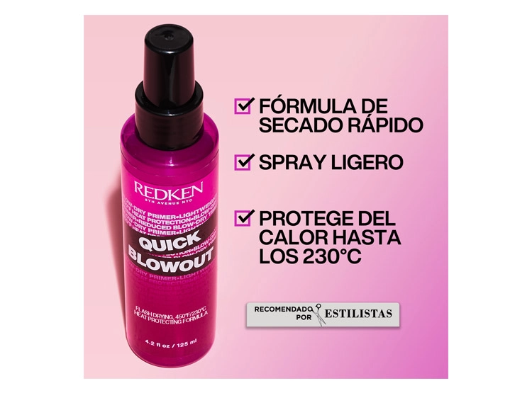 TRATAMIENTO CAPILAR REDKEN SPRAY PROTECTOR TÉRMICO SECADO RÁPIDO QUICK BLOW OUT 125 ML - 2