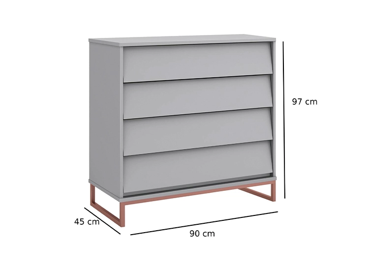 CÓMODA KIDSCOOL NOAH DESIGN 15029 GRIS - 2