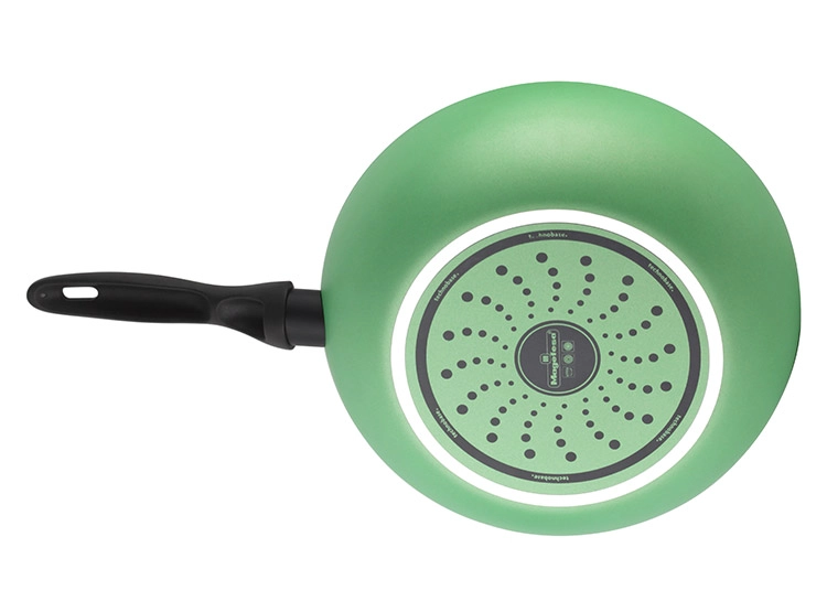 WOK MAGEFESA FORZA 28 CM ALUMINIO VERDE MENTA - 4