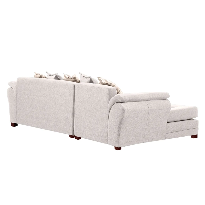 SOFÁ SECCIONAL LIVING FACTORY MUSTANG IZQUIERDO 5 CUERPOS LINO - 6
