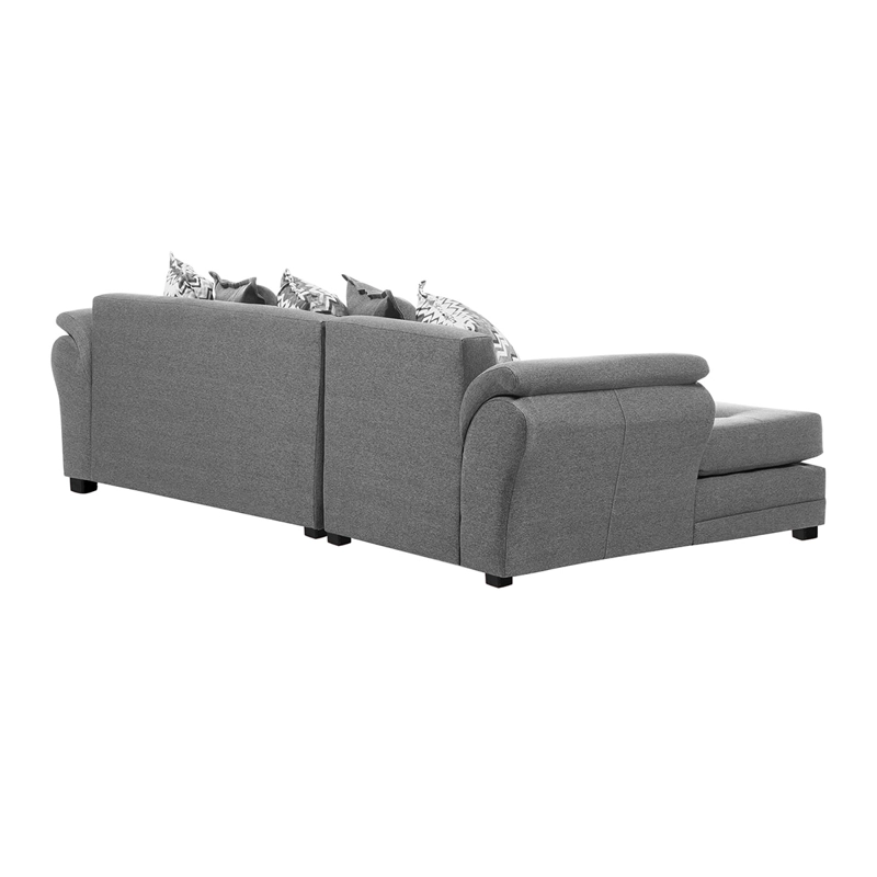 SOFÁ SECCIONAL LIVING FACTORY MUSTANG IZQUIERDO 5 CUERPOS LINO - 6