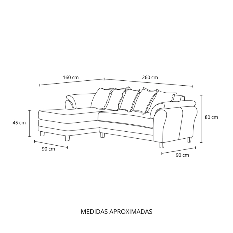SOFÁ SECCIONAL LIVING FACTORY MUSTANG IZQUIERDO 5 CUERPOS LINO - 9