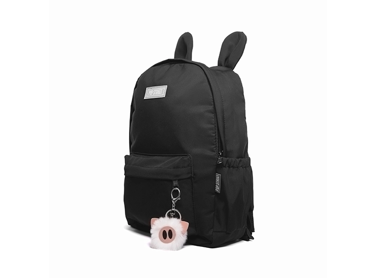 MOCHILA POP STREET MINIMALISTA OREJAS NEGRO - 2