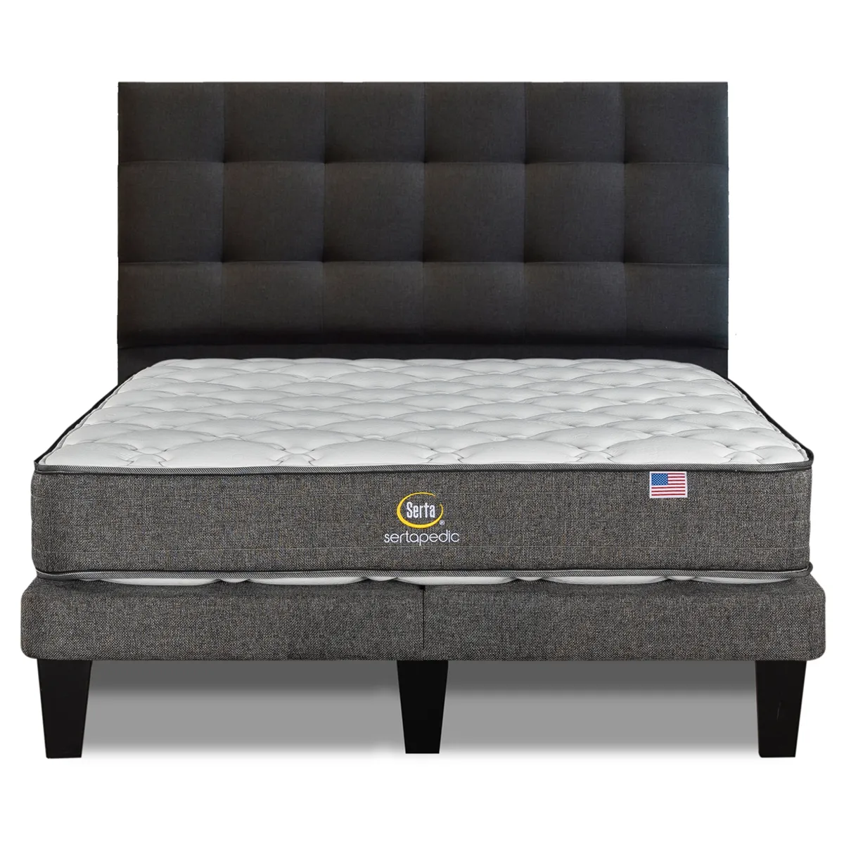 CAMA EUROPEA SERTA SERTAPEDIC 2 PL + RESPALDO TIGNES MARENGO - 1