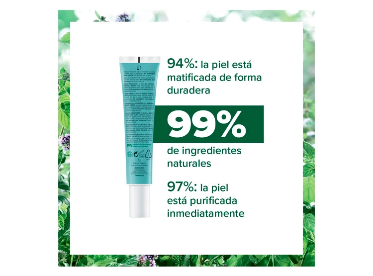 LIMPIADOR FACIAL KLORANE GEL PURIFICANTE MENTA ACUÁTICA BIO 40 ML - 2
