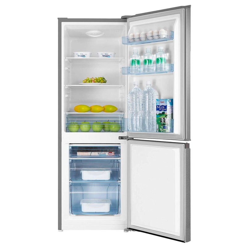 REFRIGERADOR BOTTOM FREEZER HISENSE RD-22DC 165L FRIO DIRECTO ACERO - 11