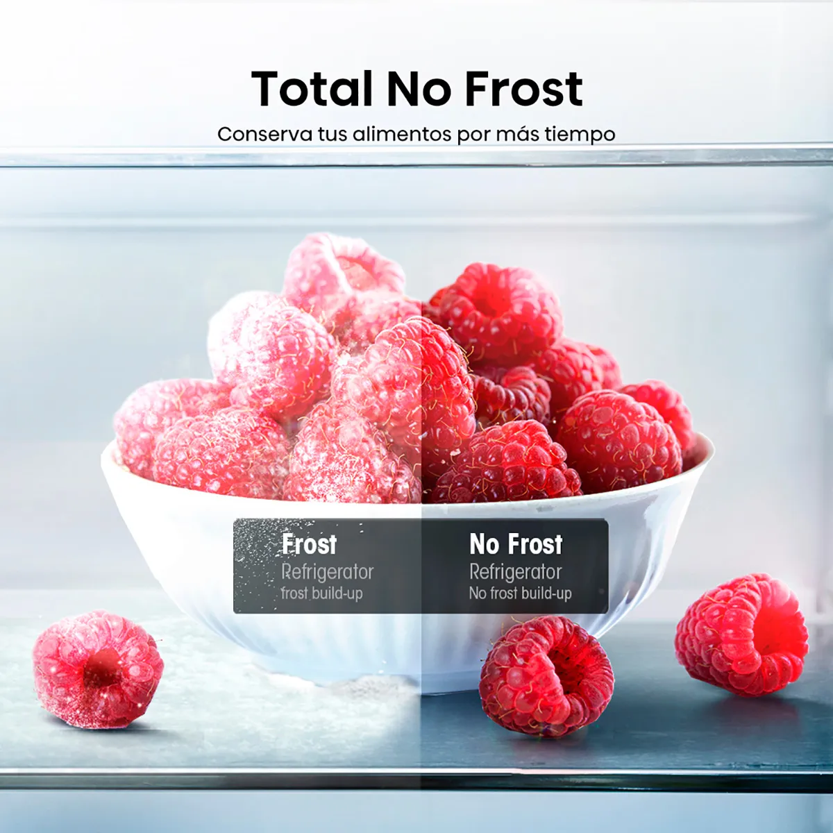 REFRIGERADOR SIDE BY SIDE HISENSE RC-56WS 428L NO FROST ACERO - 6