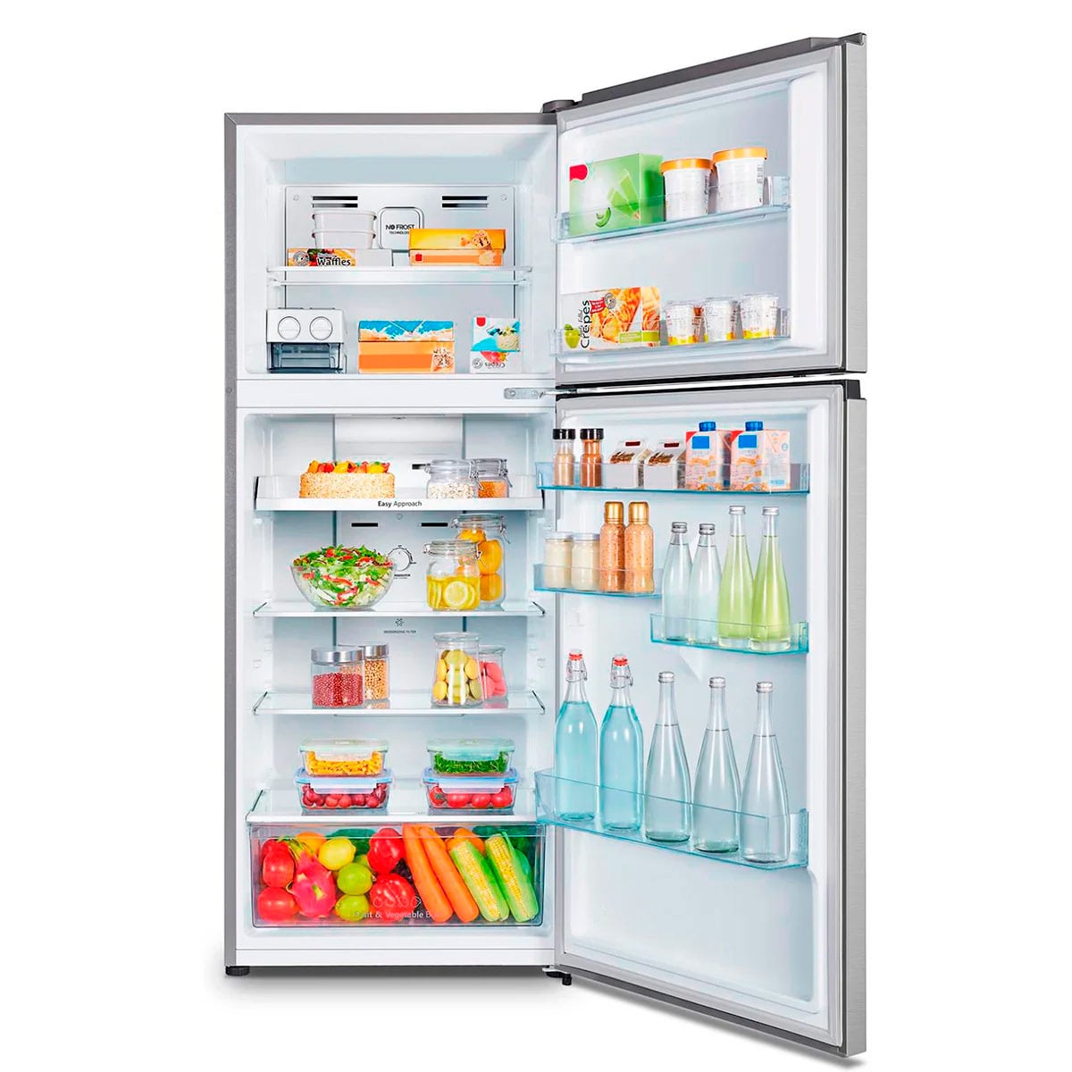 REFRIGERADOR TOP FREEZER HISENSE RD-49WRD 375L NO FROST PLATA - 4