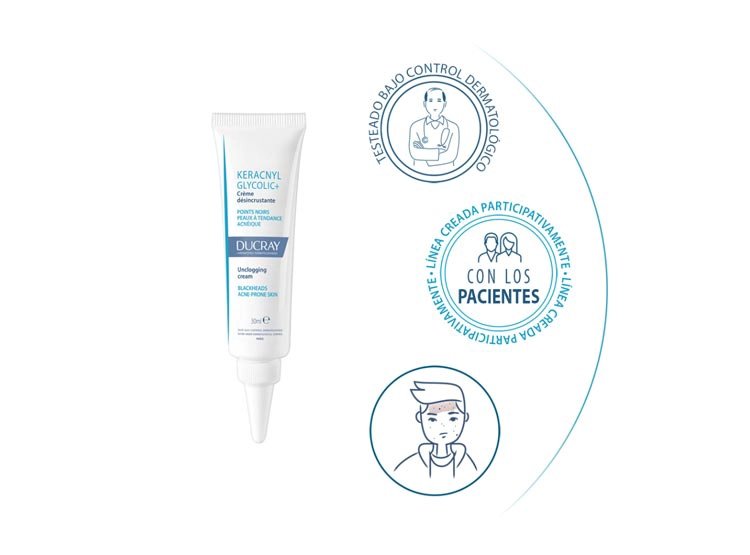 CREMA DESINCRUSTANTE DUCRAY KERACNYL GLYCOLIC+ 30 ML - 1