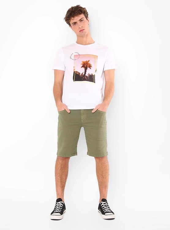 POLERA MANGA CORTA ALGODÓN HOMBRE INDEX ESTAMPADO