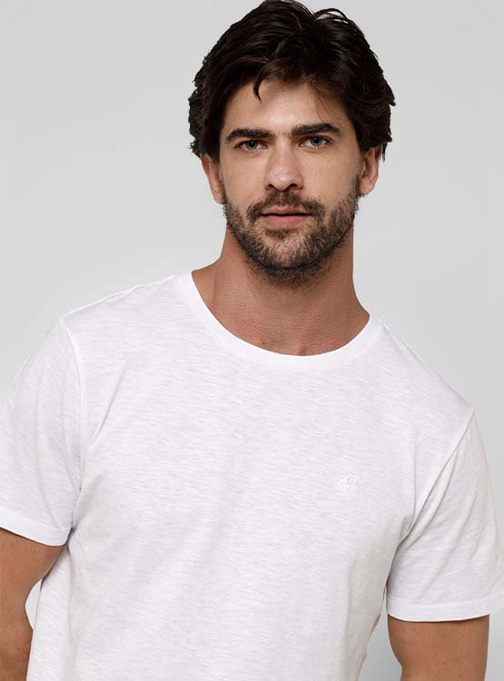 POLERA HOMBRE ROBERT LEWIS ALGODÓN CUELLO REDONDO MANGA CORTA - 3