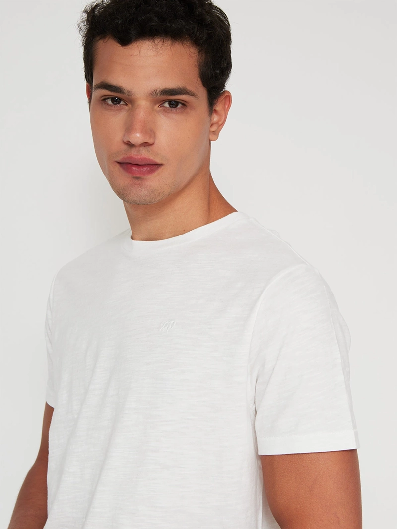 POLERA HOMBRE ROBERT LEWIS ALGODÓN CUELLO REDONDO MANGA CORTA - 3