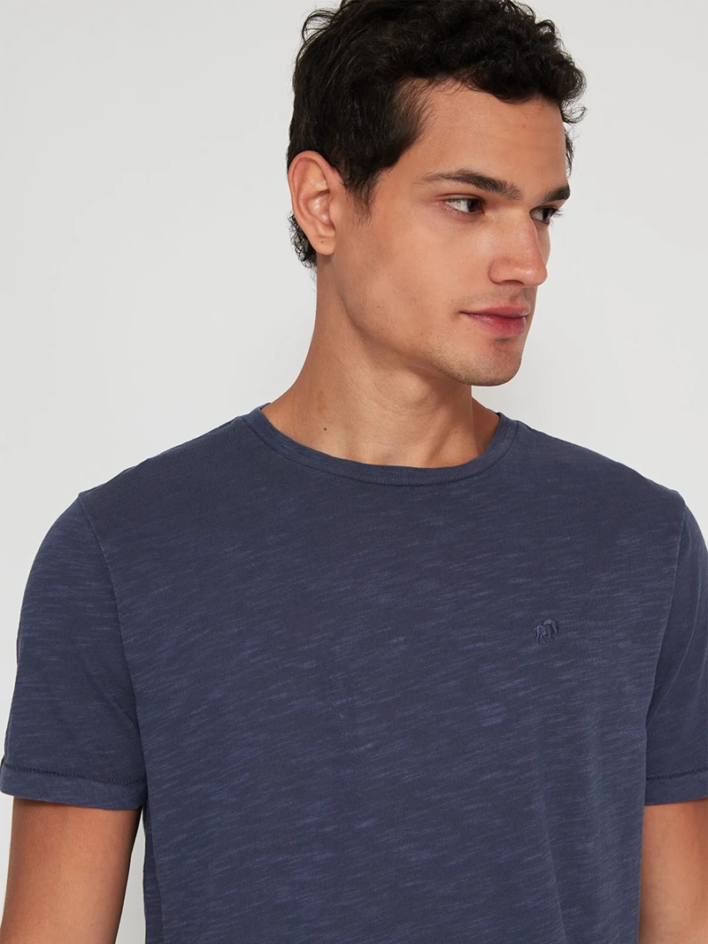 POLERA HOMBRE ROBERT LEWIS ALGODÓN CUELLO REDONDO MANGA CORTA - 3