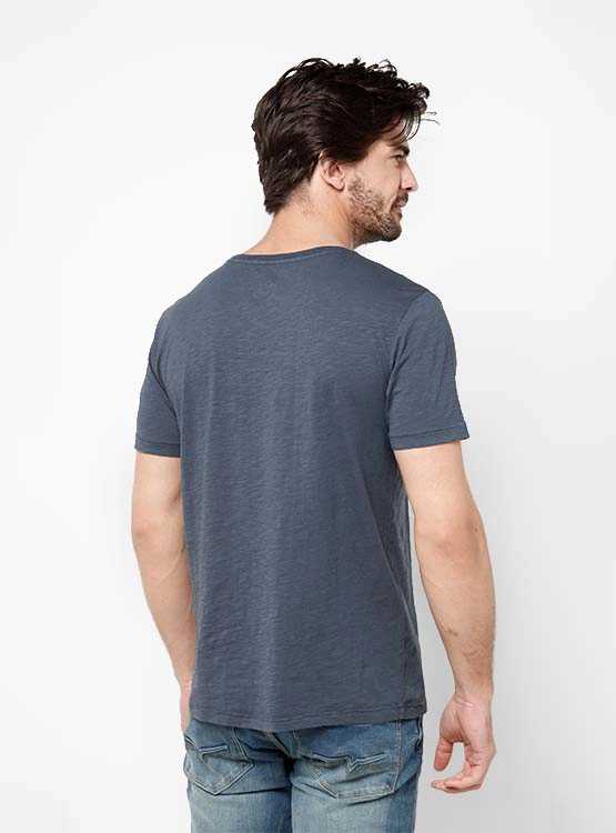 POLERA HOMBRE ROBERT LEWIS ALGODÓN CUELLO REDONDO MANGA CORTA - 2