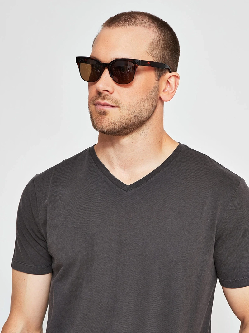 POLERA HOMBRE BARBADOS MANGA CORTA CUELLO V - 3