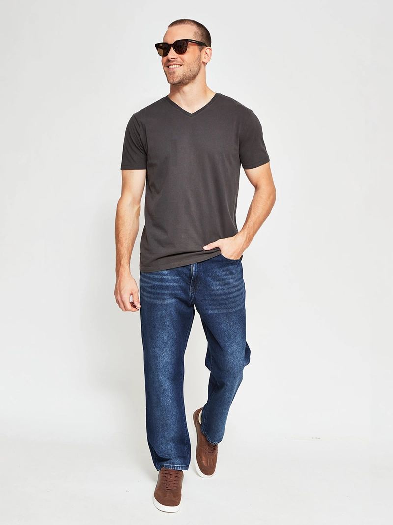 POLERA HOMBRE BARBADOS MANGA CORTA CUELLO V - 4