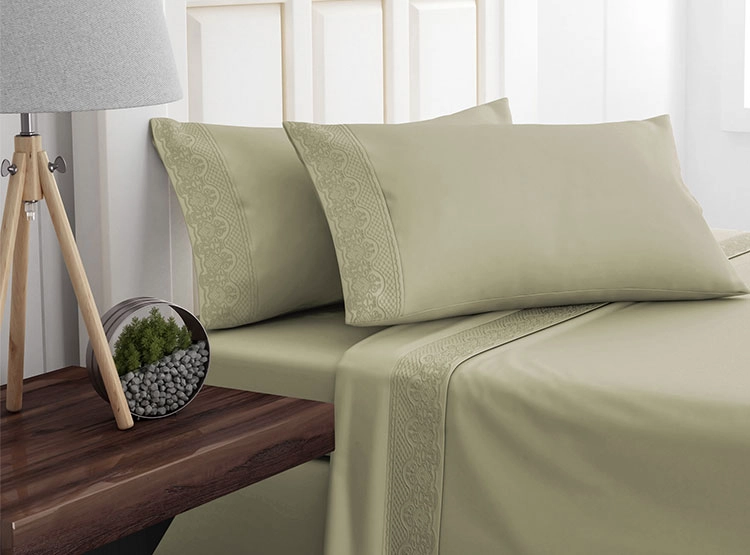 JUEGO DE SABANAS DORAL SANTORINI BEIGE 2 PL - 1