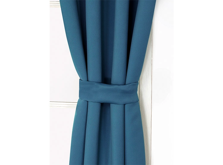 SET CORTINA DORAL VICTORIA BLACKOUT TEJIDO AZUL - 2