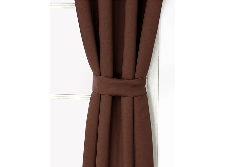 SET CORTINA DORAL VICTORIA BLACKOUT TEJIDO CAFE - 2