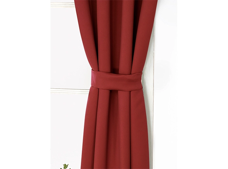 SET CORTINA DORAL VICTORIA BLACKOUT TEJIDO ROJO - 2