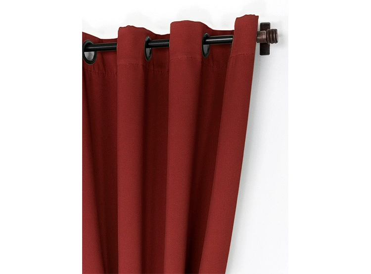 SET CORTINA DORAL VICTORIA BLACKOUT TEJIDO ROJO - 3