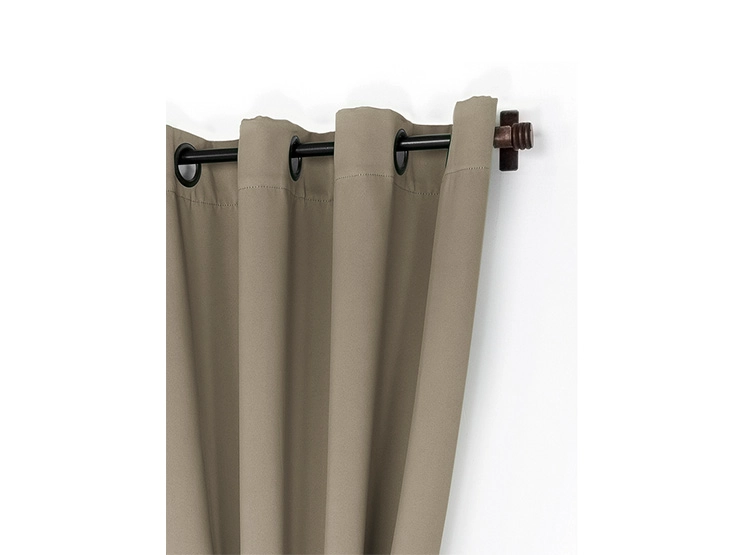 SET CORTINA DORAL VICTORIA BLACKOUT TEJIDO TAUPE - 3