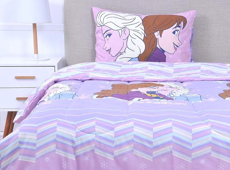PLUMÓN DISNEY FROZEN EXPLORE 1.5 PLAZAS LILA ESTAMPADO - 1