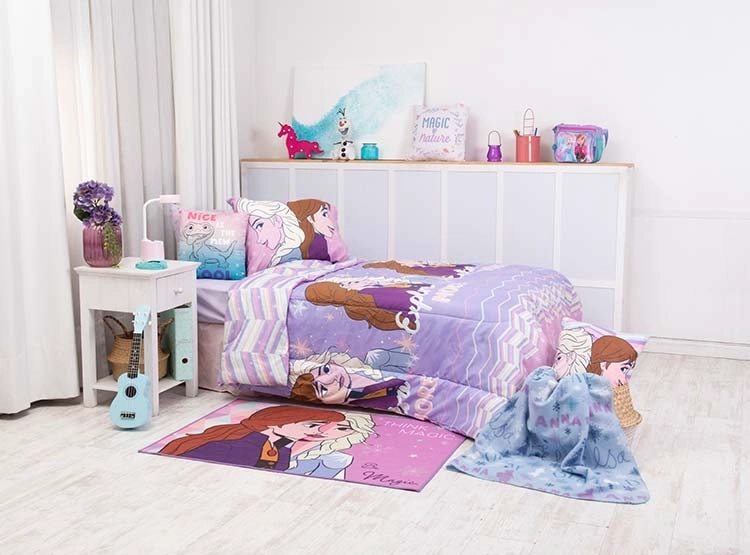 PLUMÓN DISNEY FROZEN EXPLORE 1.5 PLAZAS LILA ESTAMPADO - 5