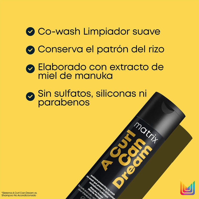 TRATAMIENTO CAPILAR MATRIX COWASH PROFESIONAL LIMPIEZA SUAVE CABELLO RIZADO 300 ML - 3