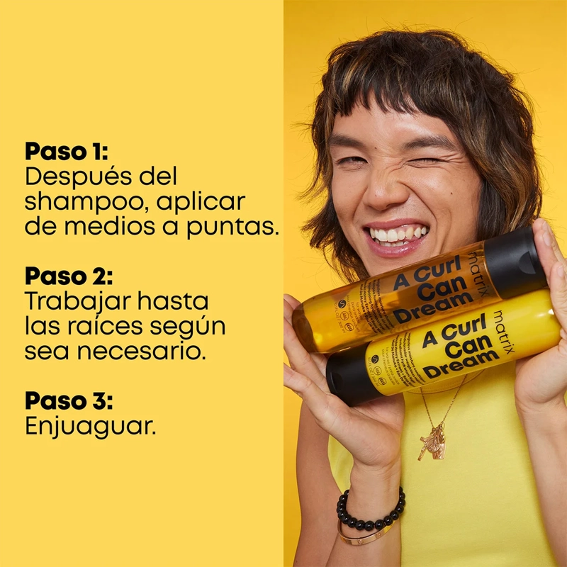 SHAMPOO MATRIX PROFESIONAL LIMPIEZA PROFUNDA CABELLO RIZADO A CURL CAN DREAM 300 ML - 5