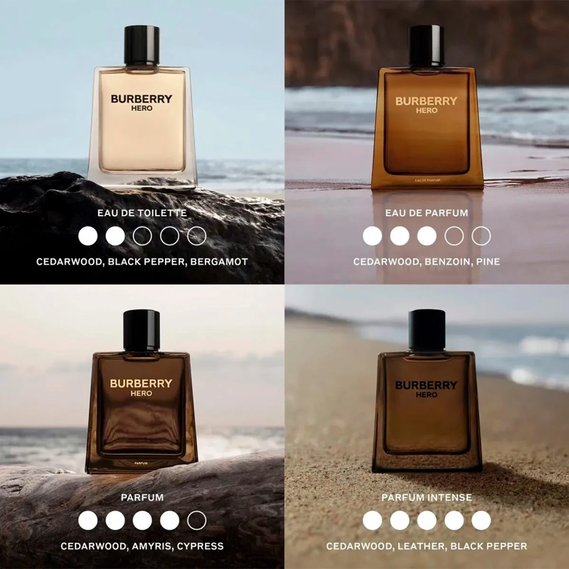 PERFUME BURBERRY HERO EAU DE TOILETTE PARA HOMBRE 100 ML - 6