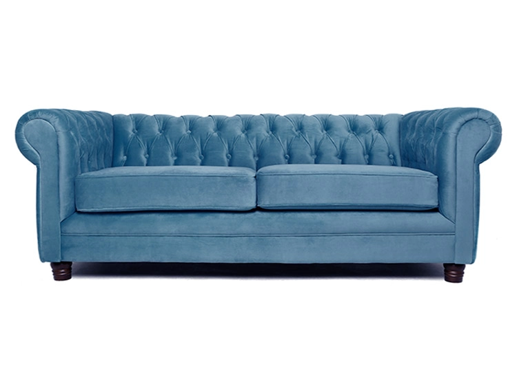 SOFÁ BARRA DESIGN CHESTERFIELD VELVET 3 CUERPOS FELPA