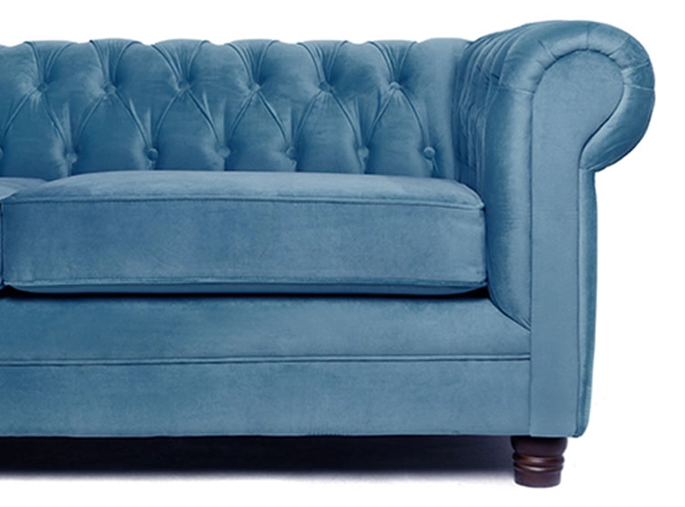 SOFÁ BARRA DESIGN CHESTERFIELD VELVET 3 CUERPOS FELPA - 3
