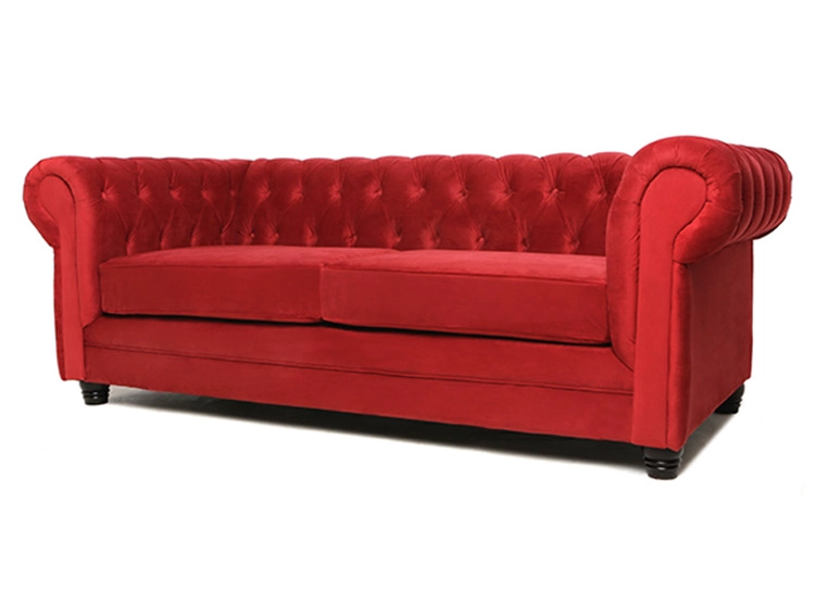 SOFÁ BARRA DESIGN CHESTERFIELD VELVET 3 CUERPOS FELPA - 2