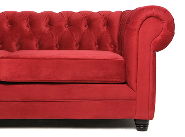 SOFÁ BARRA DESIGN CHESTERFIELD VELVET 3 CUERPOS FELPA - 3