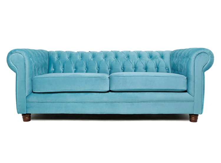SOFÁ BARRA DESIGN CHESTERFIELD VELVET 3 CUERPOS FELPA - 1