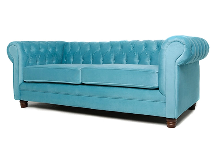 SOFÁ BARRA DESIGN CHESTERFIELD VELVET 3 CUERPOS FELPA - 2