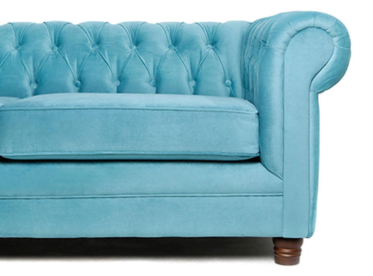 SOFÁ BARRA DESIGN CHESTERFIELD VELVET 3 CUERPOS FELPA - 3