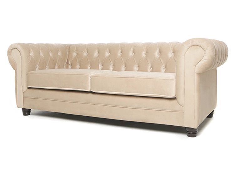 SOFÁ BARRA DESIGN CHESTERFIELD VELVET 3 CUERPOS FELPA - 2