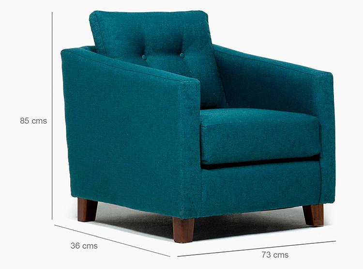 SILLON BARRA DESIGN ELENA 1 CUERPO LINO - 2