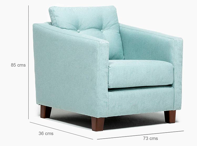 SILLON BARRA DESIGN ELENA 1 CUERPO LINO - 2