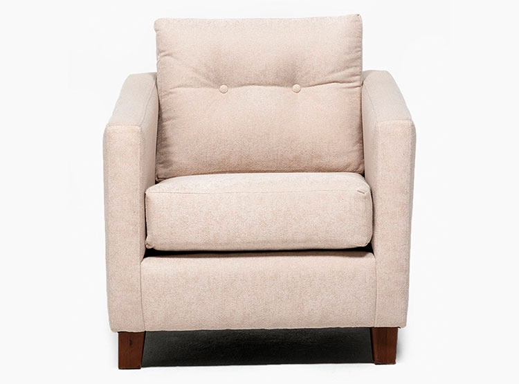 SILLON BARRA DESIGN ELENA 1 CUERPO LINO - 1