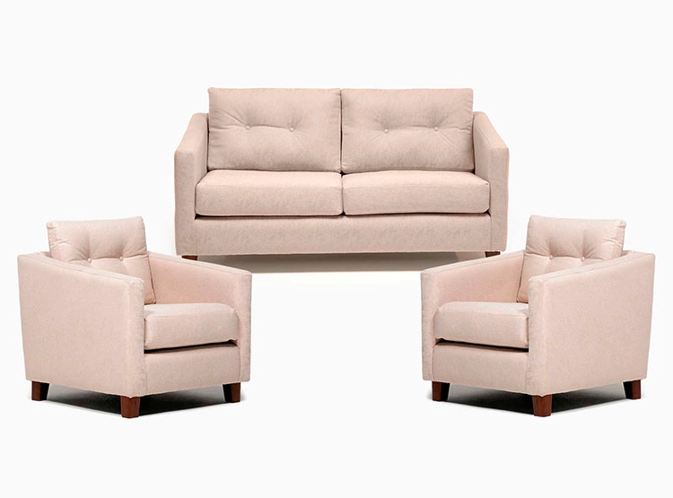 JUEGO DE LIVING BARRA DESIGN ELENA 2-1-1 CUERPOS - 1