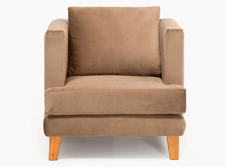SILLON BARRA DESIGN LARISA 1 CUERPO FELPA
